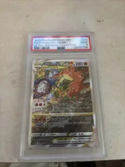 Pokemon TCG Charizard vstar SWSH Black Star Promos Holo PSA 9 Mint SWSH260 - Image 2