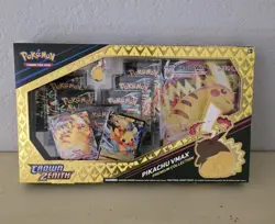 Pokemon TCG Sword & Shield Game Crown Zenith Pikachu VMAX Premium Collection Box - Image 1