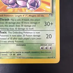 Pokemon Vintage Nidoking Legendary Collection 31/110 Non Holo Rare - Image 4