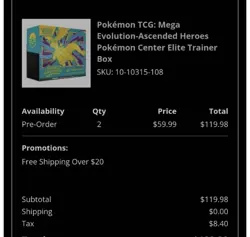 Ascended Heroes Pokemon Center Elite Trainer Box (ETB) - PRESALE - CONFIRMED x4 - Image 3