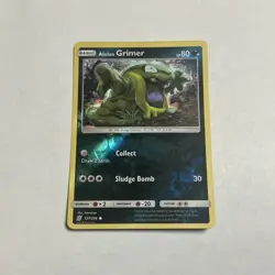LP Pokemon Alolan Grimer - 127/236 - Common - Reverse Holo Lightly Played Unifie - Image 1