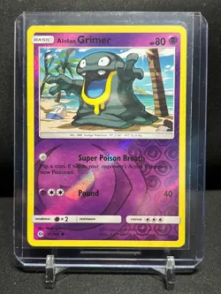 Alolan Grimer 57/149 Reverse Holo Pokemon 2017 Sun & Moon MP - Image 1