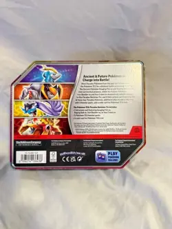 Pokemon PARADOX DESTINIES RAGING BOLT EX TIN IN PLASTIC SEALED - Image 2