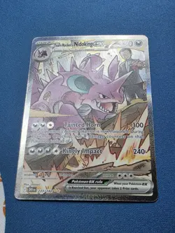 Pokemon Team Rockets Nidoking EX Sir 233/182 Destined Rivals - Image 2
