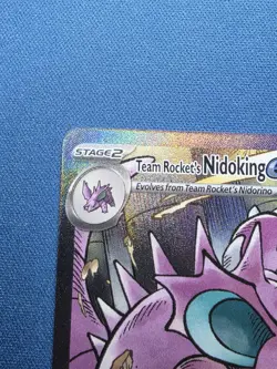 Pokemon Team Rockets Nidoking EX Sir 233/182 Destined Rivals - Image 5