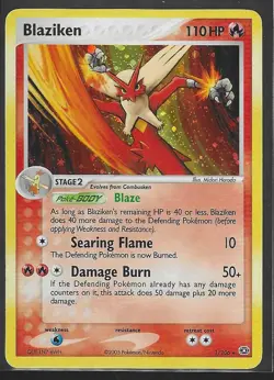 Blaziken EX Emerald 2005 NM Holo Pokemon 1/106 - Image 1
