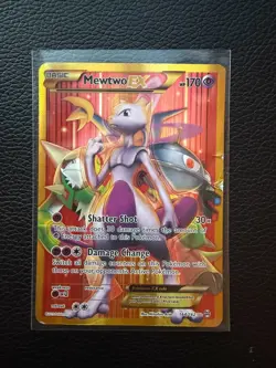 Pokemon Mewtwo EX 164/162 Breakthrough Secret Rare Card MP Condition - Image 1