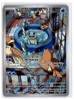 Pokemon TCG Squirtle 148/142 Stellar Crown - Holo, Illustration Rare, Full Art - Image 1