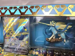 ×2 LOT SHINY ZACIAN + ZAMAZENTA Crown Zenith Premium Collection Box Pokemon 2023 - Image 3