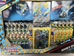 ×2 LOT SHINY ZACIAN + ZAMAZENTA Crown Zenith Premium Collection Box Pokemon 2023 - Image 5