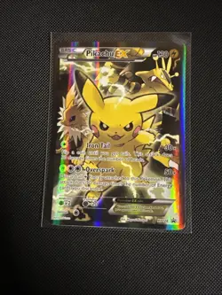 Pokemon Pikachu EX XY124 Promo XY Holo LP - Image 1