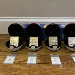 Pokemon 23k Burger King Gold Plated Trading Card Set Blue/Red Box Lot Of 6 - Image 2