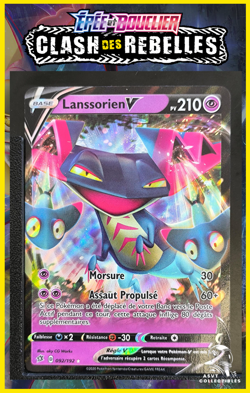 Carte Pokemon Lanssorien V 092/192 EB02 Clash Des Rebelles Epee Bouclier FR - Image 1