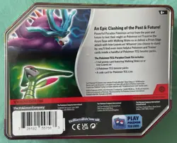 POKEMON TRADING CARD GAME WALKING WAKE ex220 PARADOX CLASH TIN w/5 BOOSTER PACKS - Image 2