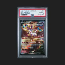 PSA 10 Gem Mint Sylveon V 083 Full Art Korean Eevee Heroes Pokemon Card - Image 1