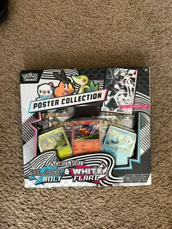Pokemon, scarlet and violet, black bolt and white flare poster collection - Image 1