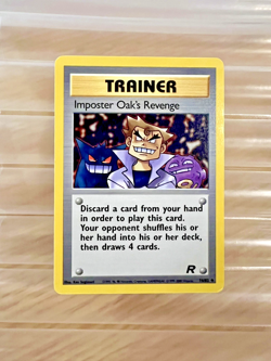 Pokemon Team Rocket TRAINER IMPOSTER OAK'S REVENGE 76/82 Uncommon Unlimited Ed - Image 1