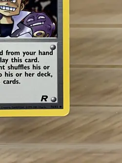 Pokemon Team Rocket TRAINER IMPOSTER OAK'S REVENGE 76/82 Uncommon Unlimited Ed - Image 3