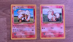 Pokemon Tcg Growlithe 28/102 Arcanine 23/102 Base Set Possible PSA 10 - Image 1