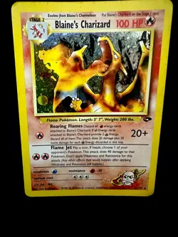 Blaine’s Charizard 2/132 Holo Rare - Gym Challenge 2000 WOTC Vintage Pokemon - Image 4