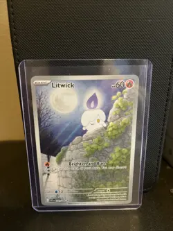 Pokemon 2025 White Flare Litwick 101/086 Illustration Rare NM - Image 1