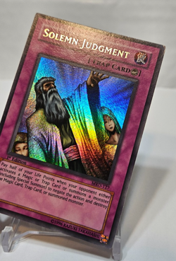 Solemn Judgment MRD-127 Ultra Rare 1st Edition Yugioh 7979 - Image 4