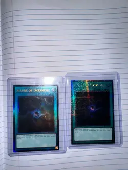2x Allure of Darkness (Quarter Century Secret Rare/ PCR) RA03-EN055 Yugioh - Image 1