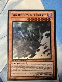Gorz the Emissary of Darkness GLD5-EN024 Ghost Rare Light-play - Image 1