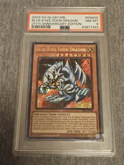 Yu-Gi-Oh! Blue-Eyes White Dragon 25th Anniversary Spell Ruler SRL-EN000 PSA 8 - Image 1
