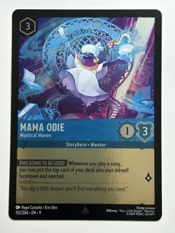 Mama Odie - Mystical Maven Cold Foil Fabled 152/204 NM Lorcana Card - Image 1