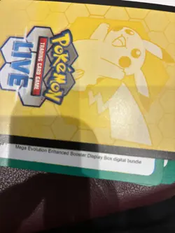 80x Pokemon Trading Card Game Live Mega Evolution Code Cards plus tin - Image 2