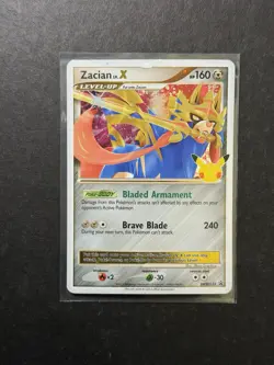 Zacian LV. X SWSH135 Holo Rare Promo Pokemon Card SWSH PTCG 25th NM - Image 1
