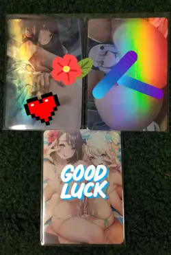 FANTASY BABES RAINBOW FOIL CUSTOM WAIFU ANIME CARDS #3 - Image 1