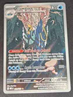 Clawitzer #141/132 Illustration Rare Mega Evolution Near Mint Pokemon Card - Image 1