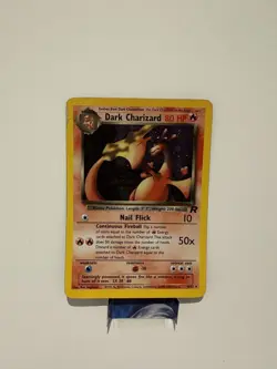 Pokemon Dark Charizard Team Rocket Holo Card 4/82 Moderate Play - Image 1