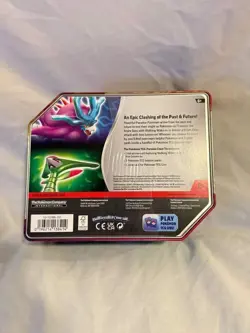 Pokemon Trading Card Game Paradox Clash Iron Leaves ex tin Sealed - Image 2