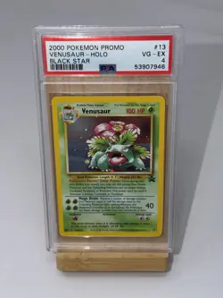 Pokemon 2000 Promo Black Star #13 Venusaur Holo Card - PSA 4 VG-EX - Image 1
