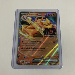 Pokemon TCG Charizard EX Double Rare Holo Card 006/165 Scarlet & Violet 151 - Image 1