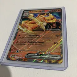 Pokemon TCG Charizard EX Double Rare Holo Card 006/165 Scarlet & Violet 151 - Image 3
