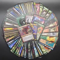 Huge Lot of 100 Showcase Magic Cards - MTG, TCG - Mixed Set Lot - Image 1