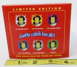 Pokemon Burger King 23k Gold Plated Trading Card Charizard Sealed In Red Box - Image 4