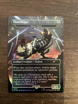 Thunderjaw Meteor Golem Secret Lair Playstation Superdrop Rainbow Foil - Image 1