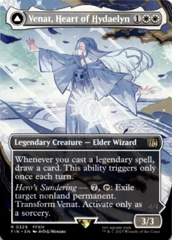 MTG Venat, Heart of Hydaelyn (Borderless) Normal NM FINAL FANTASY Magic 329 - Image 1