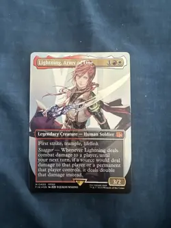 Lightning Army of One Borderless Mythic Foil #0400 Final Fantasy Magic - Image 1