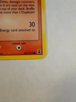 Pokemon TCG - Ditto (Charmander) 061/113 Delta Species Regular (Lightly Played) - Image 2