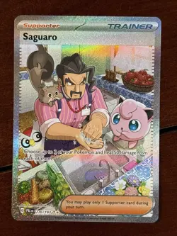 Pokemon Paldea Evolved Saguaro 270/193 Full Art Holo Rare - Image 1