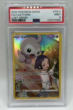 CASTFORM #TG11 PSA 9 • 2022 POKEMON SWORD & SHIELD LOST ORIGIN FULL ART - Image 2