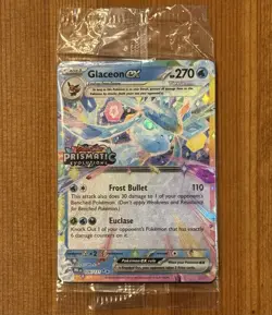 Glaceon ex 026/131, Sealed Stamped Promo, Prismatic Evolutions, Surprise Box, NM - Image 1
