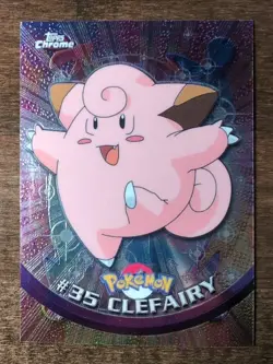 Pokemon Topps Chrome 2000 Clefairy and Clefable NM - Image 2