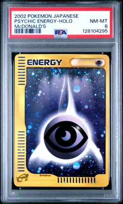2002 POKEMON JPN MCDONALD'S PSYCHIC ENERGY-HOLO PSA 8 - Image 1